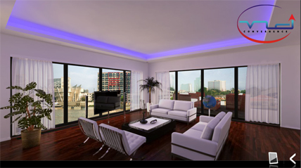 home automation in living room demonstration